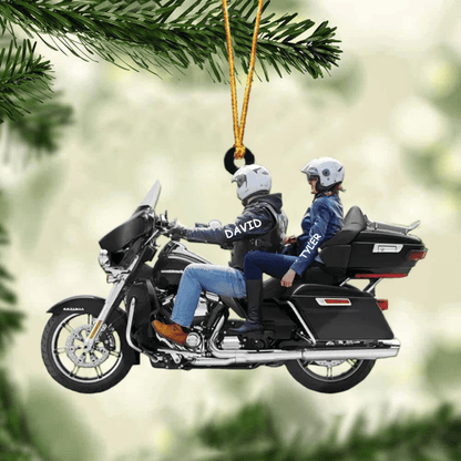 2024 New Release Personalized Biker Couple Ultra Limited Motorcycle Ornament SO0786