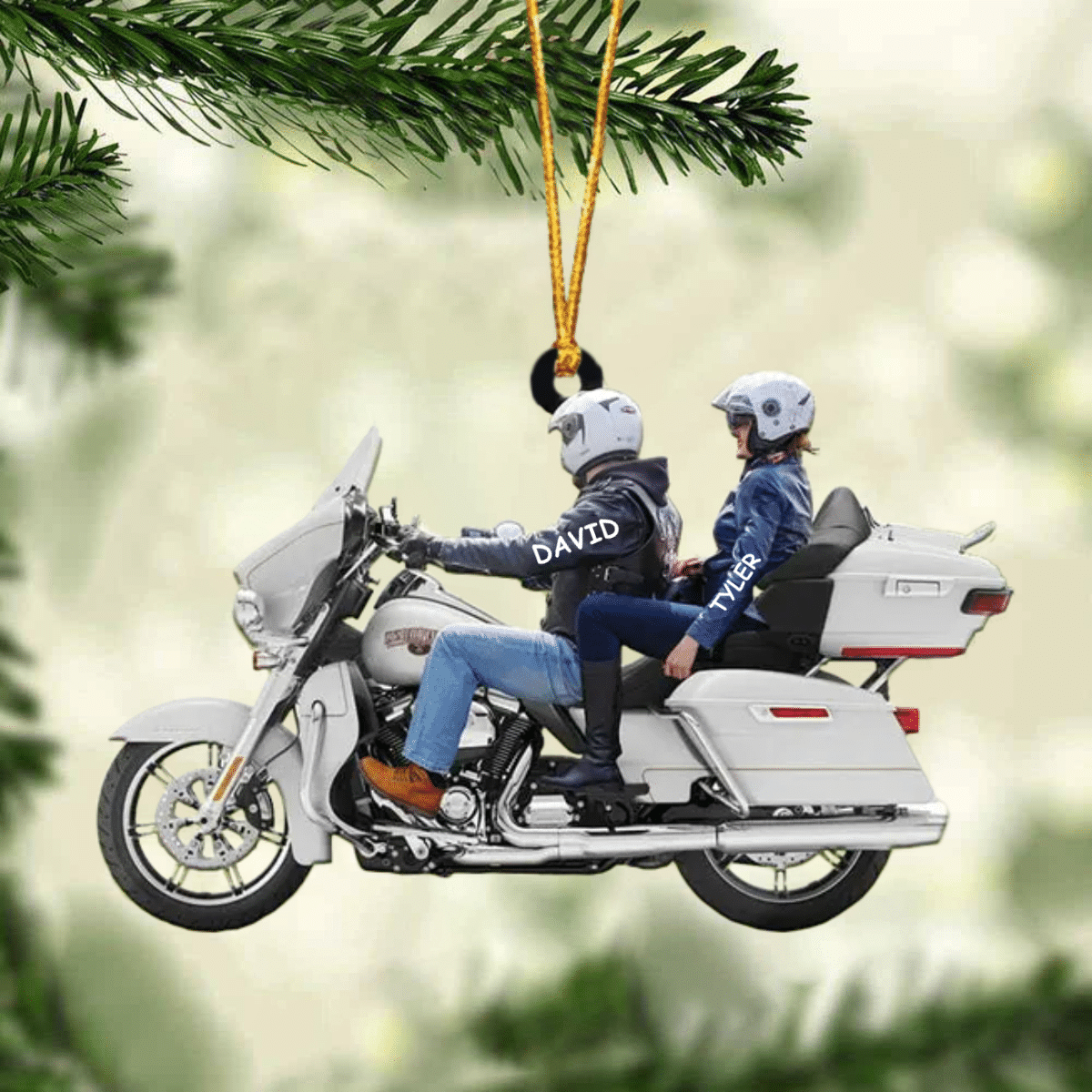 2024 New Release Personalized Biker Couple Ultra Limited Motorcycle Ornament SO0786