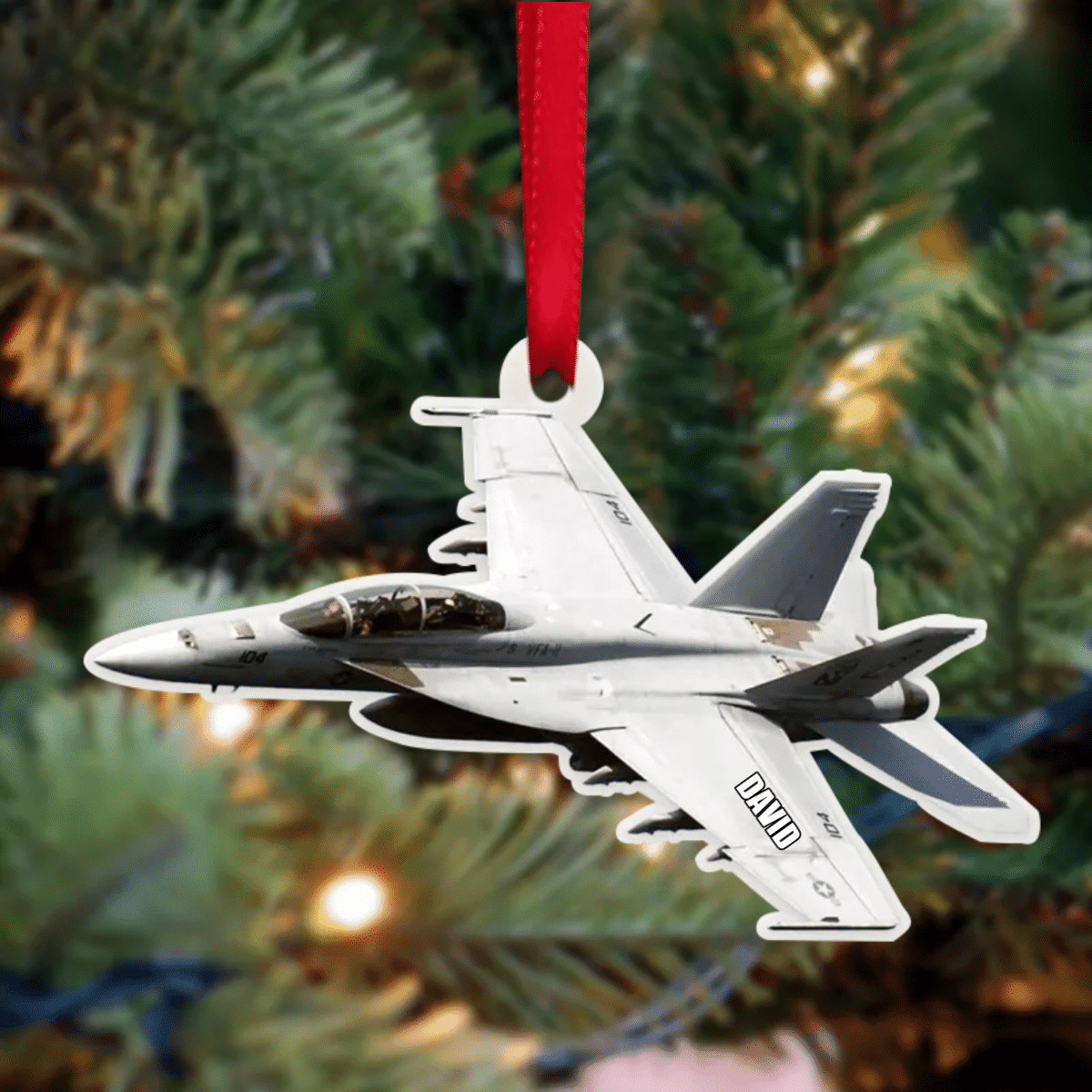 Personalized Veteran Helicopter Christmas Ornament for Dad, Gift for Him Veteran Ornament OO4295