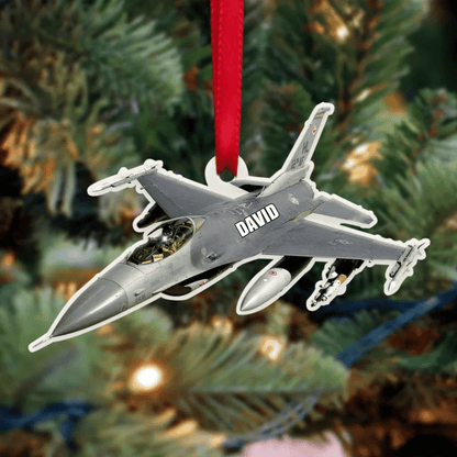 Personalized Veteran Helicopter Christmas Ornament for Dad, Gift for Him Veteran Ornament OO4295