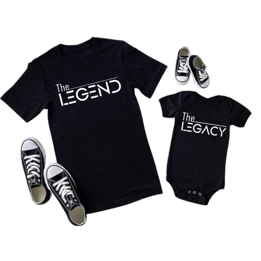 The Legend The Legacy Matching Dad Son Daughther T Shirt For Father's Day, Daddy And Me Matching Shirt ET0957