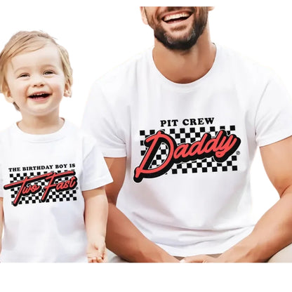 Fast One Two Fast Custom Race Car Birthday Matching Family T Shirt, Personalized Matching Birthday Racing Family Shirts ET1122