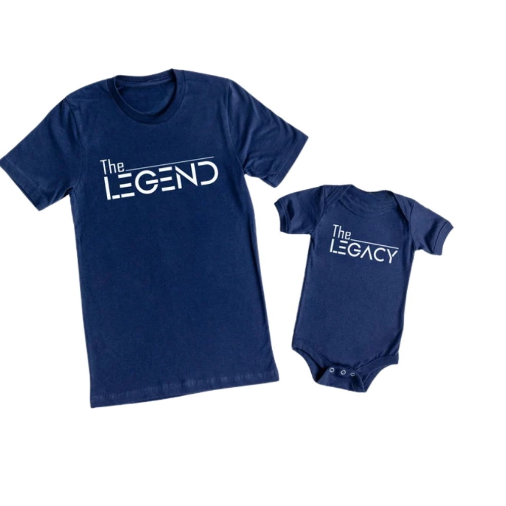 The Legend The Legacy Matching Dad Son Daughther T Shirt For Father's Day, Daddy And Me Matching Shirt ET0957