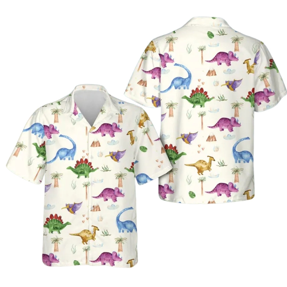 Men's Dinoaur Hawaiian Shirt, Dinosaur Lover Hawaiian Shirt HE0612