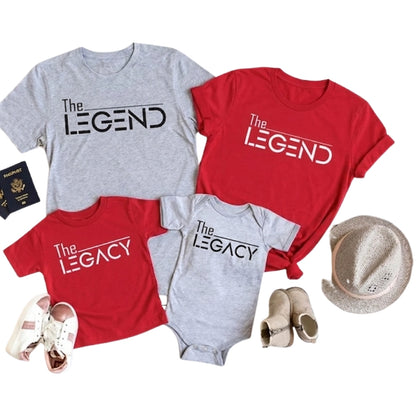 The Legend The Legacy Matching Dad Son Daughther T Shirt For Father's Day, Daddy And Me Matching Shirt ET0957