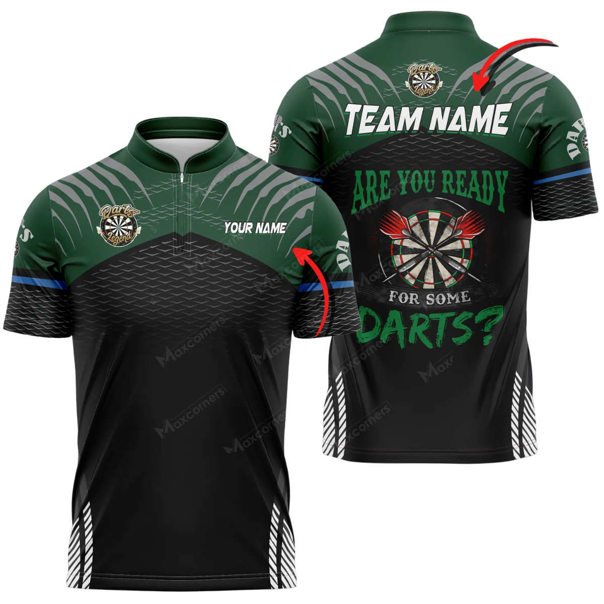 Are You Ready For Some Darts Custom Black Dart Jersey For Men, Custom Funny Dart Team Shirts DZ0177