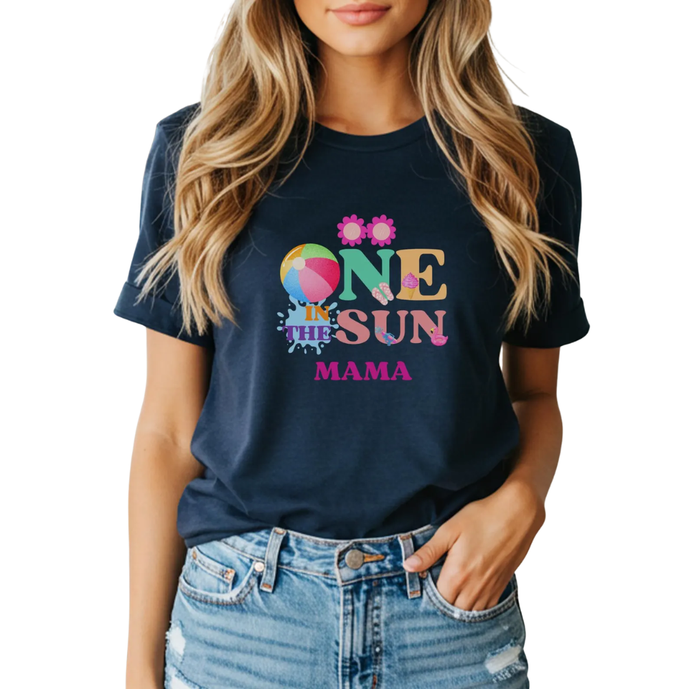 Personalized One In The Sun First Birthday Family Matching T Shirt, Custom Summer 1st Birthday Family Shirts ET1147
