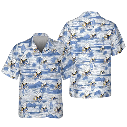 Seabees Aircraft Tropical Hawaiian Shirt For Men, Military Airplane Hawaiian Shirt HE0390