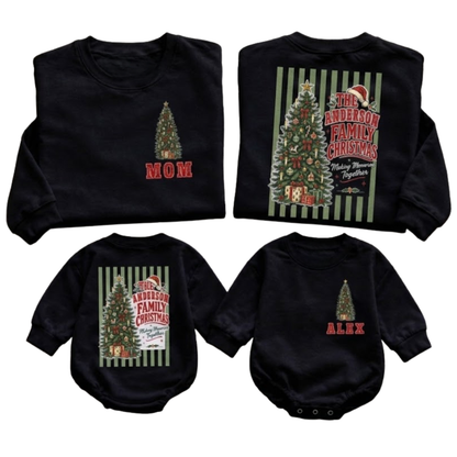 Custom The Family Christmas Making Memories Together Sweatshirt, Personalized Christmas Tree Family Sweatshirt ET1684