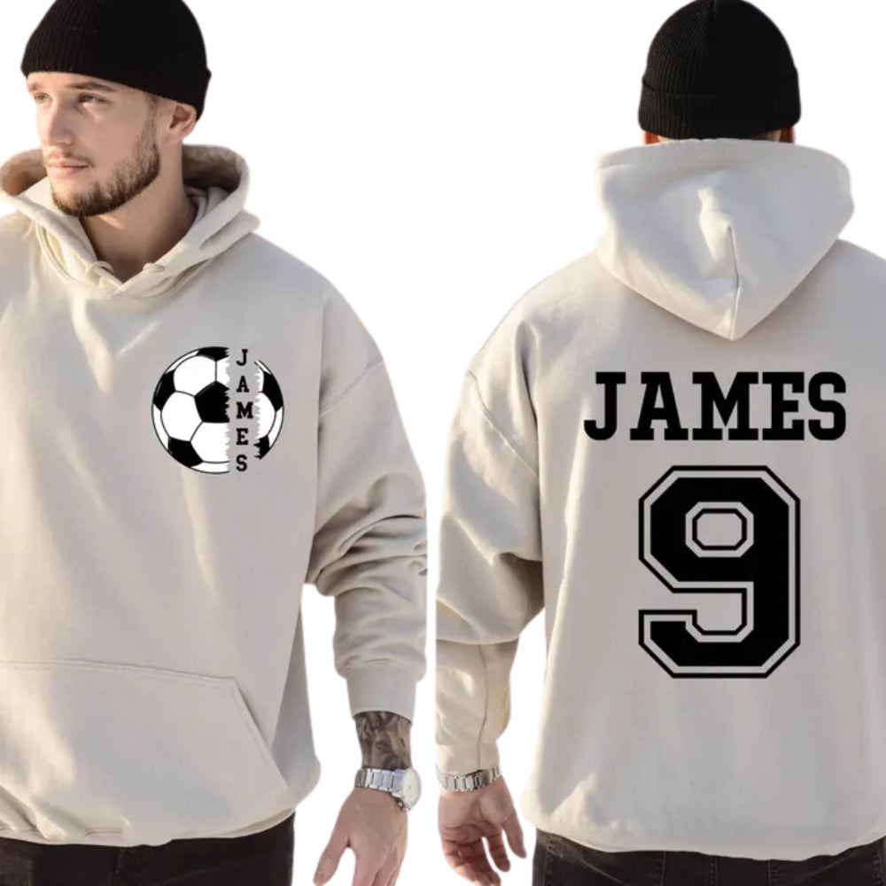 Custom Soccer Name Number Hoodie For Men, Custom Soccer Hoodie 2D0507
