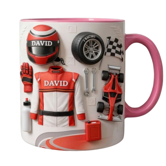 Custom Racing Coffee Mug, Personalized Motosport Lovers Mug ET0056