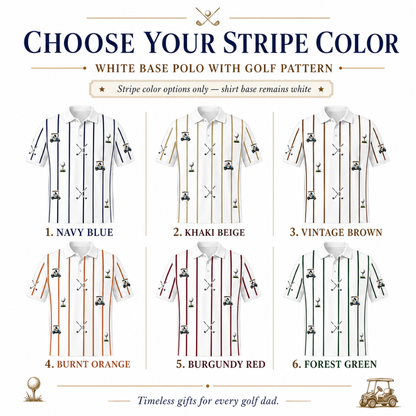 Custom Face Father's Day Golf Polo Shirt For Men, Custom Golf Shirt With Photo GE0504