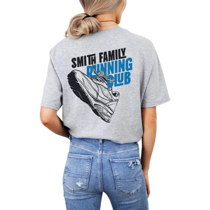 Custom Family Running Club Matching T Shirts, Custom Matching Running Family Shirts ET0652