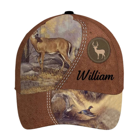 Custom Deer Duck Baseball Caps, Custom Hunting Cap CP0008