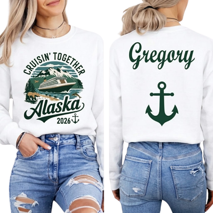 Family Alaska Trip Custom Matching Sweatshirt, Custom Alaska Cruise Family Sweatshirts ET1340