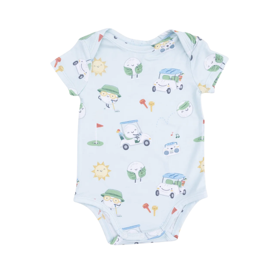 Funny Golf Baby Short Sleeve Bodysuit, Golf Bodysuit For Baby BB0675