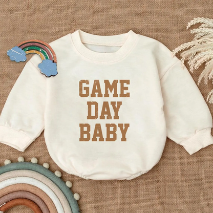 Game Day Baby Romper Sweatshirt, Sport Baby Romper Sweatshirt BB0104