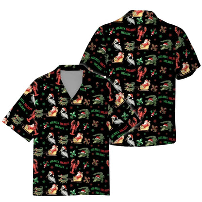 Heaux Heaux Heaux Louisiana Christmas Hawaiian Shirt Men And Women, Cajun Christmas Shirts ET0032