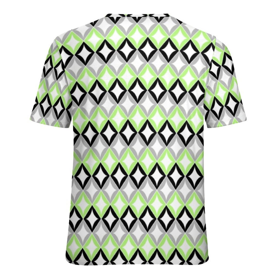 Gay Agenda Shirt, Agender Diamonds Lgbtq Short Sleeve Shirt Women Plus Size Blouse Tunics Tops LO0909