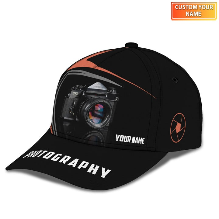 Photographer Cap Personalized Name 3D Photography, Videography Cap CA0063