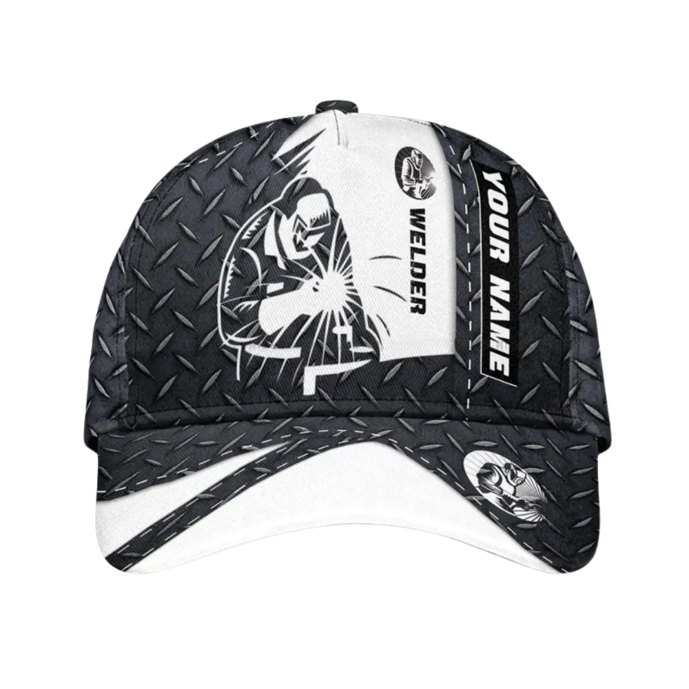 Custom Name Welder 3D Baseball Cap, Custom Ironworker Caps Hats CP0112