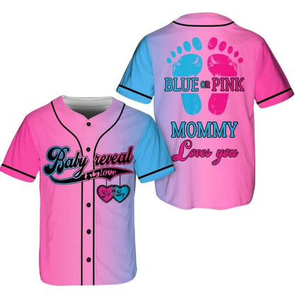 Personalized Baby Reveal Matching Family Baseball Jersey, Custom Family Matching Baseball Shirts For Reveal Party ET0694