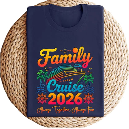 Always Together Always Fun Family Cruise Tee Shirts, Matching Cruise Shirts For Family ET0103
