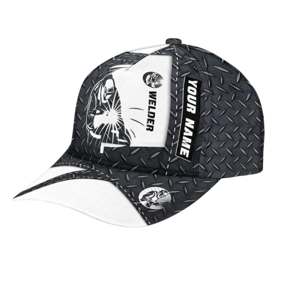Custom Name Welder 3D Baseball Cap, Custom Ironworker Caps Hats CP0112