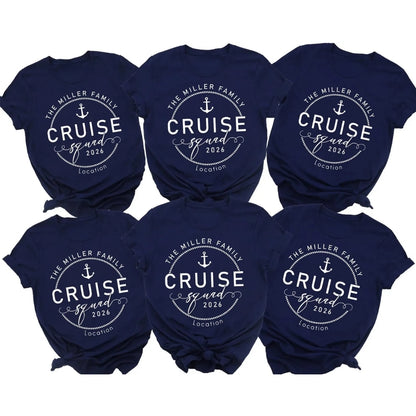 Custom Cruise Squad Matching Family Tee Shirts, Personalized Matching Family Cruise Shirts ET0265