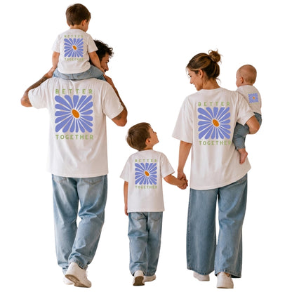 Better Together Flower Matching Dad And Son Family T Shirt, Father Day Matching Shirts For Family ET0551