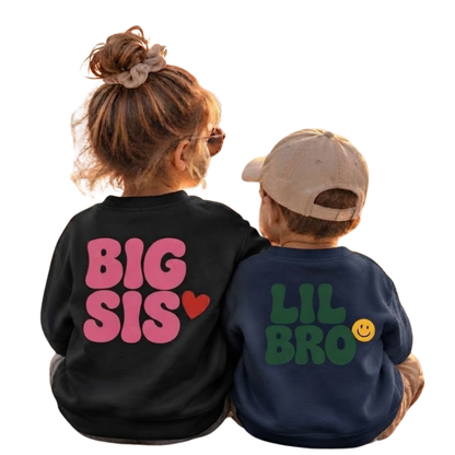 Big Sis Lil Bro Matching Sweatshirt, Sibling Sweatshirts Matching ET1649