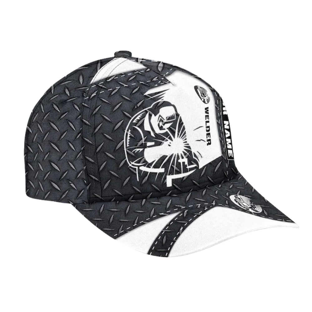 Custom Name Welder 3D Baseball Cap, Custom Ironworker Caps Hats CP0112