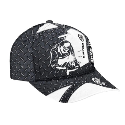 Custom Name Welder 3D Baseball Cap, Custom Ironworker Caps Hats CP0112