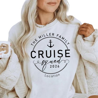 Custom Cruise Squad Matching Family Tee Shirts, Personalized Matching Family Cruise Shirts ET0265