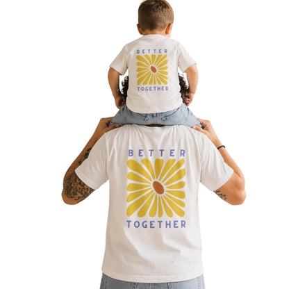 Better Together Flower Matching Dad And Son Family T Shirt, Father Day Matching Shirts For Family ET0551