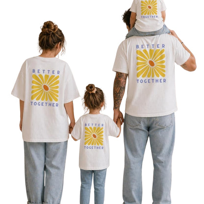 Better Together Flower Matching Dad And Son Family T Shirt, Father Day Matching Shirts For Family ET0551
