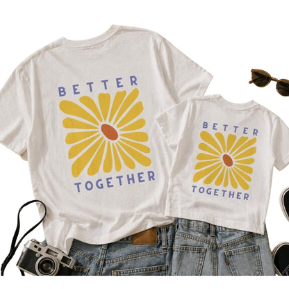 Better Together Flower Matching Dad And Son Family T Shirt, Father Day Matching Shirts For Family ET0551