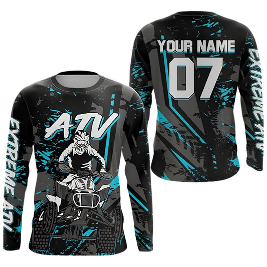 Custom Extreme ATV Racing Jersey Long Sleeve For Men, Custom ATV Racing Jerseys MZ0084