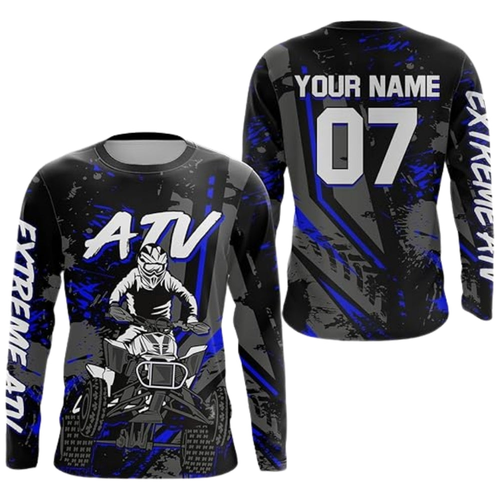 Custom Extreme ATV Racing Jersey Long Sleeve For Men, Custom ATV Racing Jerseys MZ0084