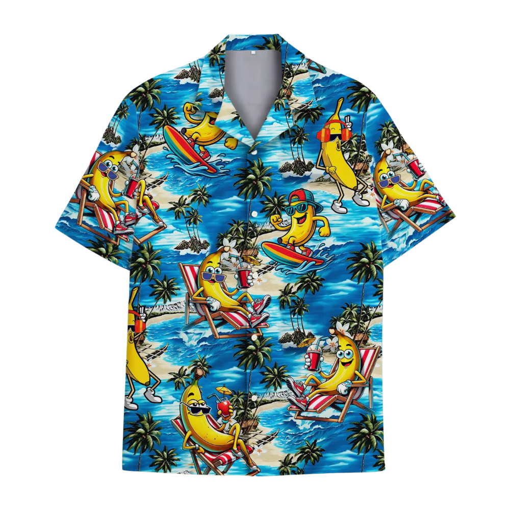 Funny Banana Beach Hawaiian Shirt Men Women, Banana Lover Hawaiian Shirt HE0300