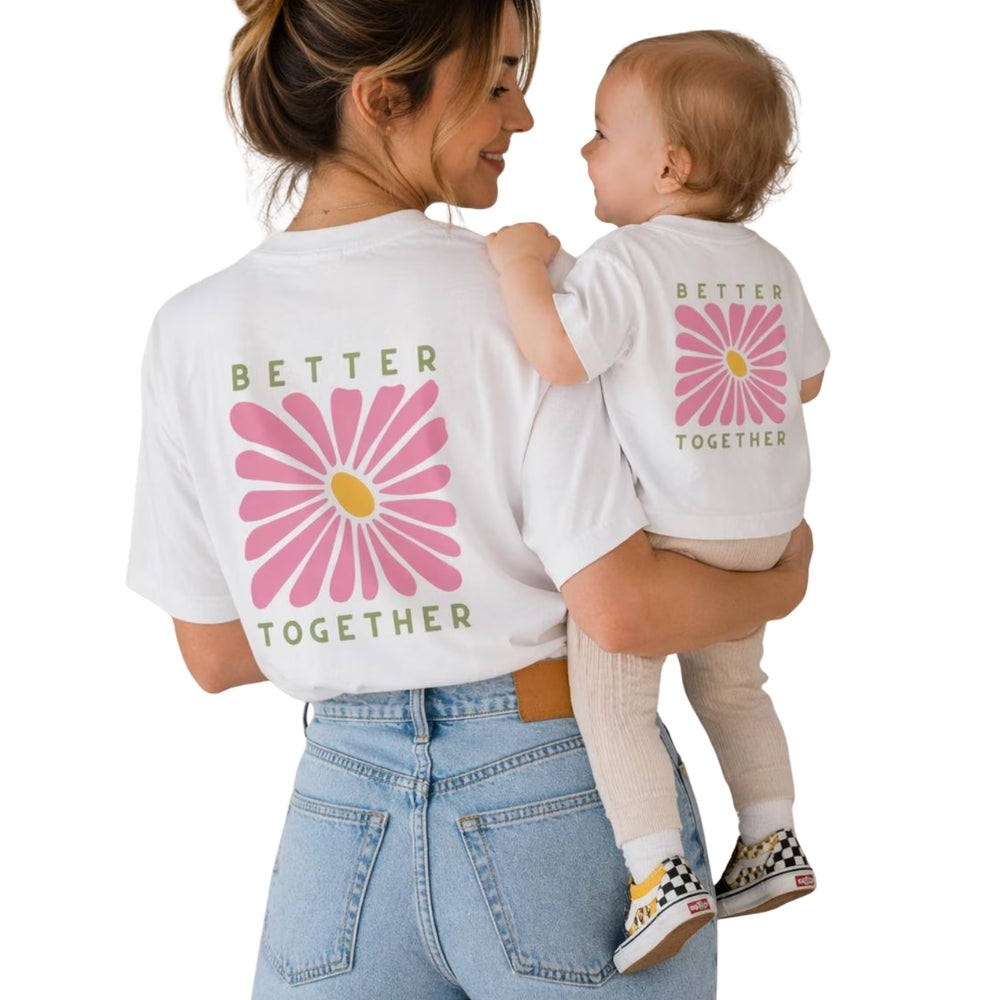 Better Together Flower Matching Dad And Son Family T Shirt, Father Day Matching Shirts For Family ET0551