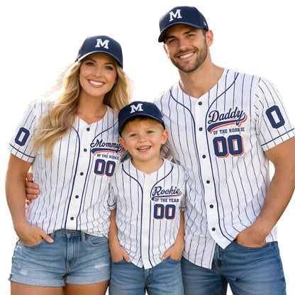 Rookie Of The Year Custom Game Day Matching Baseball Jersey For Family, Custom Baseball Family Shirts ET0697