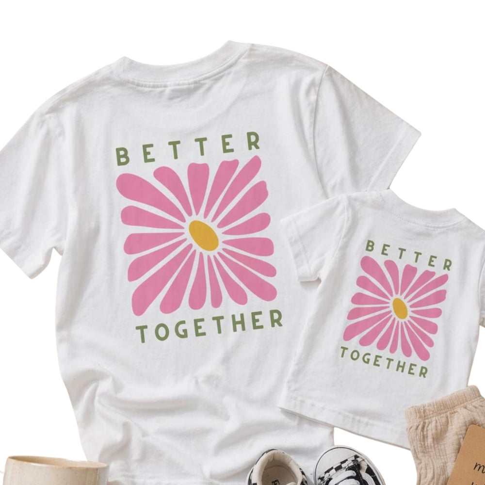 Better Together Flower Matching Dad And Son Family T Shirt, Father Day Matching Shirts For Family ET0551