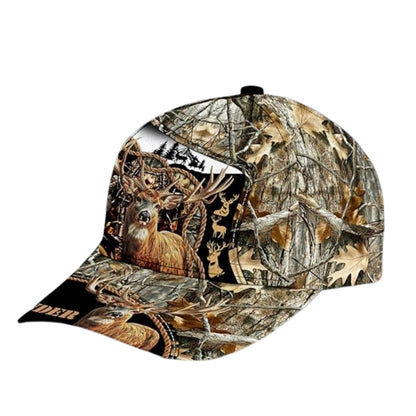 Deer Hunting Custom Camo Baseball Cap, Custom Deer Hunters Caps Hats CP0236