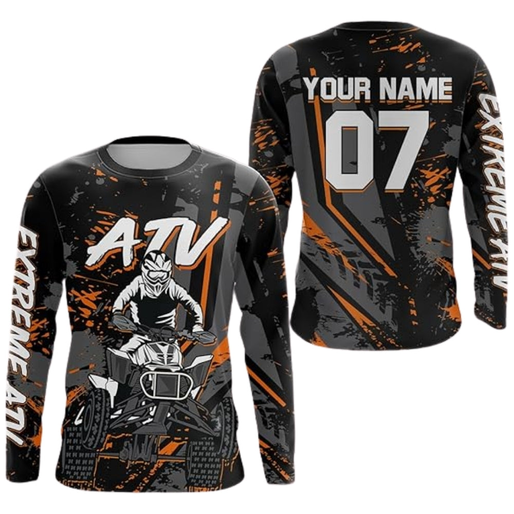 Custom Extreme ATV Racing Jersey Long Sleeve For Men, Custom ATV Racing Jerseys MZ0084