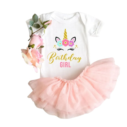 Custom Matching Unicorn Birthday Girl Family T Shirts, Custom Unicorn Birthday Matching Shirts For Family ET1128