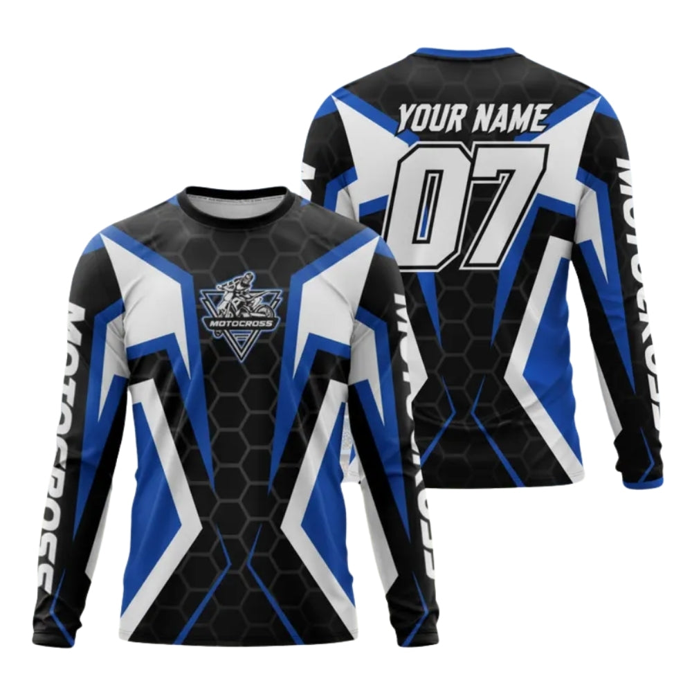 Custom Name Number Long Sleeve Motocross Racing Shirts Men, Motocross Jersey Custom ME0049