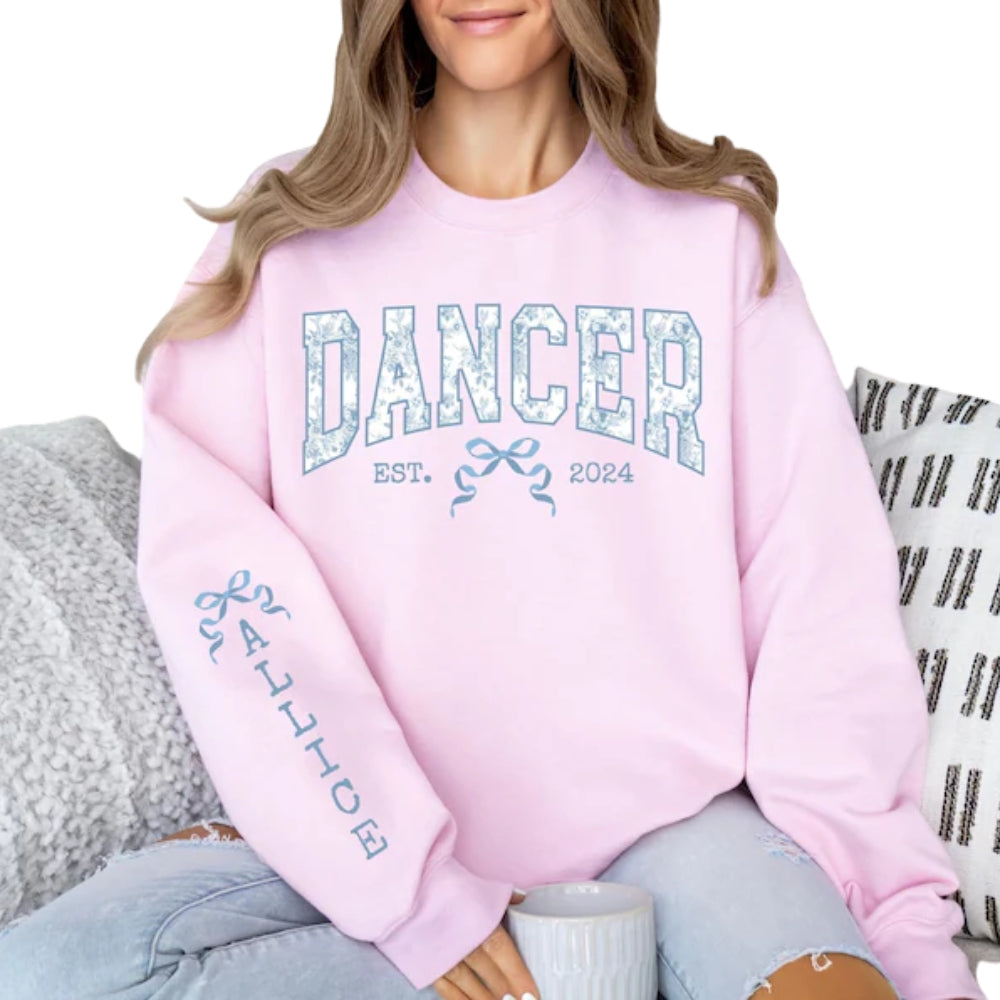 Custom Dancer Sweatshirt For Women, Custom Sweatshirt For Dance Lover 2D0475