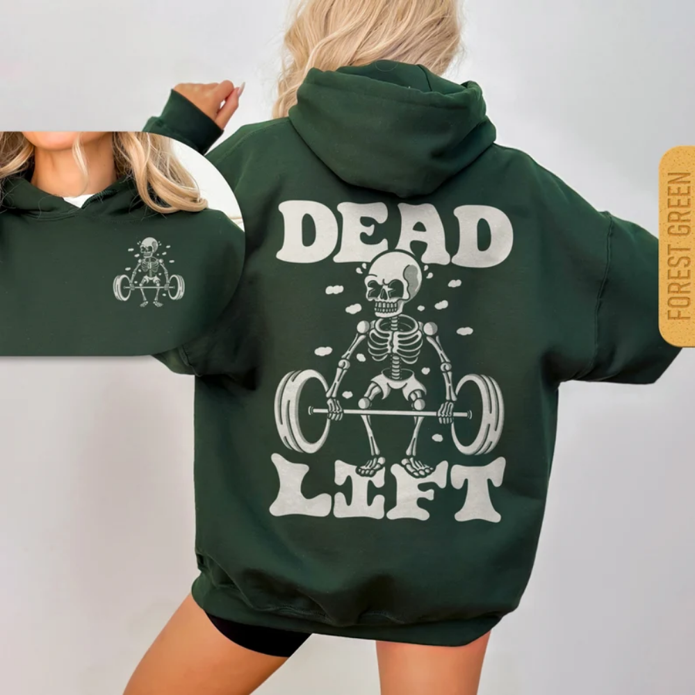 Deadlift Skeleton Hoodies For Men Women, Funny Gymnastics Hoodies 2D0958