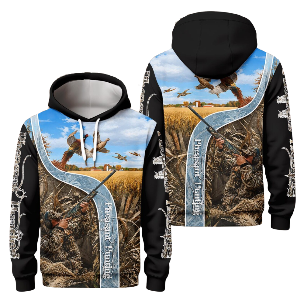 Pheasant Sky Hunting Name 3D Hoodie, Pheasant Hunter Hoodies 2D1148